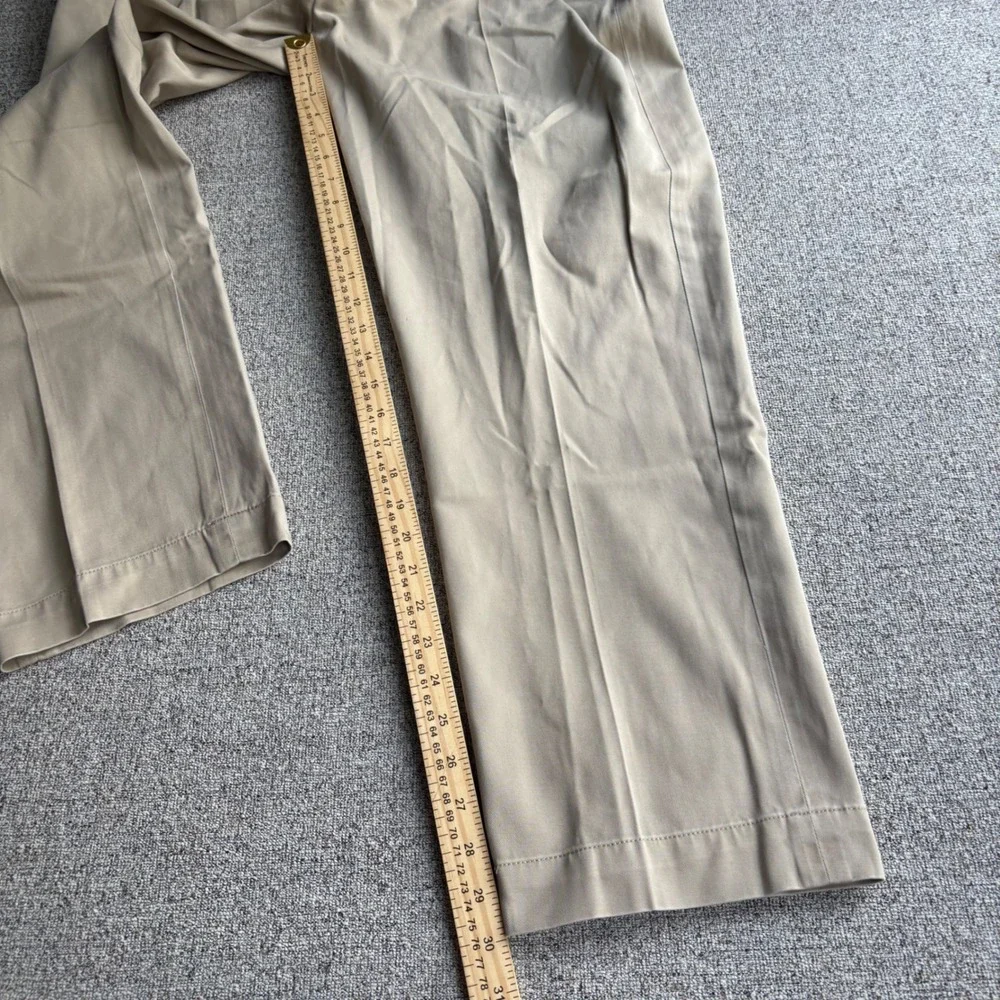Polo Ralph Lauren Pants Mens 36x30 Ethan Pant Khaki Tan Pleated Cotton Chino